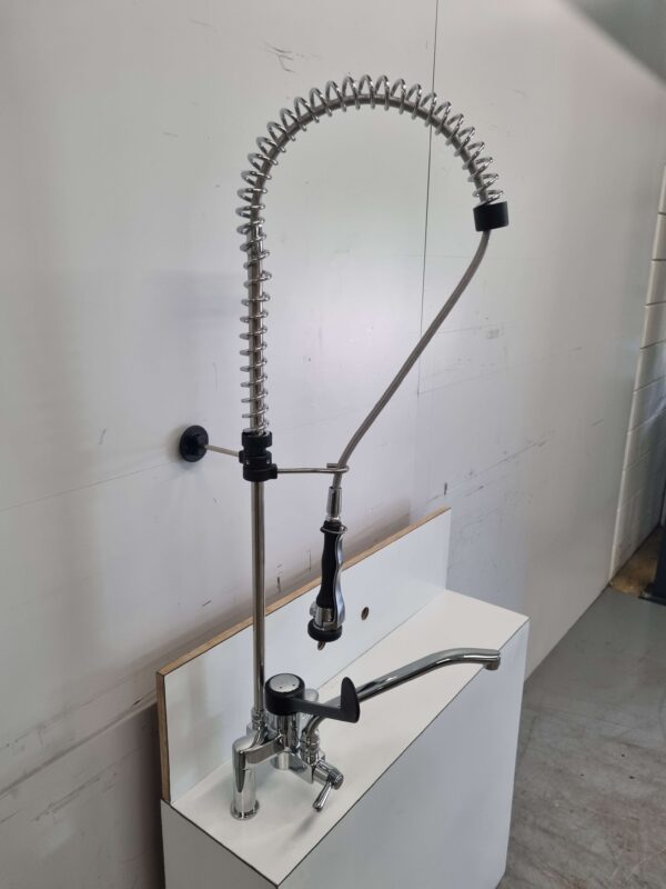 Monolith Douche de pré-rinçage Robinet de rinçage Commande par coude Mains libres Double trou Horeca – Image 2