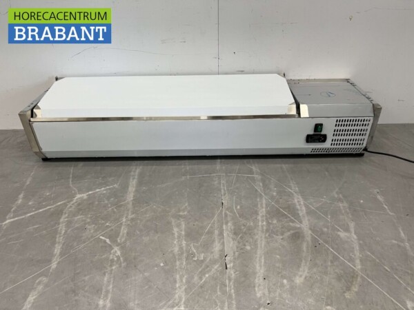 Vitrine inox HCB Set-up vitrine réfrigérée saladière 6 x 1/4 GN 140 cm Horeca
