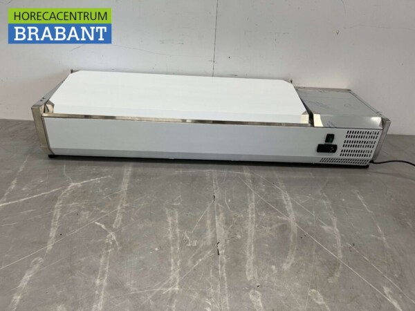 Vitrine inox Set-up vitrine réfrigérée saladière 4 x 1/3 et 1 x 1/2 GN 140 cm Horeca