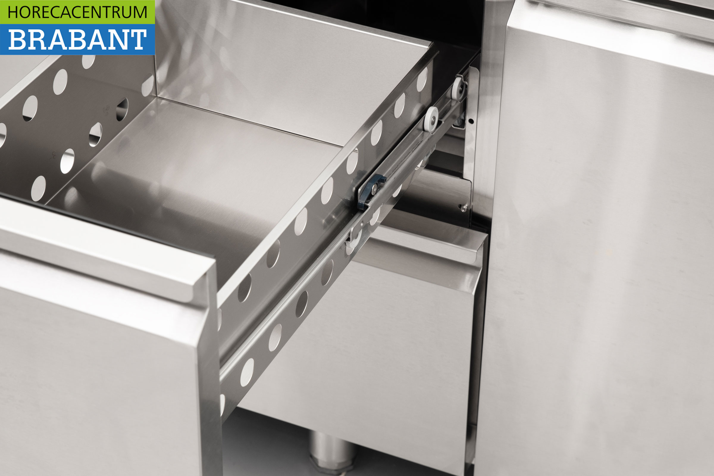 Etabli réfrigéré HCB en acier inoxydable 6 tiroirs et 1 porte 223 cm 230V Horeca – Image 5