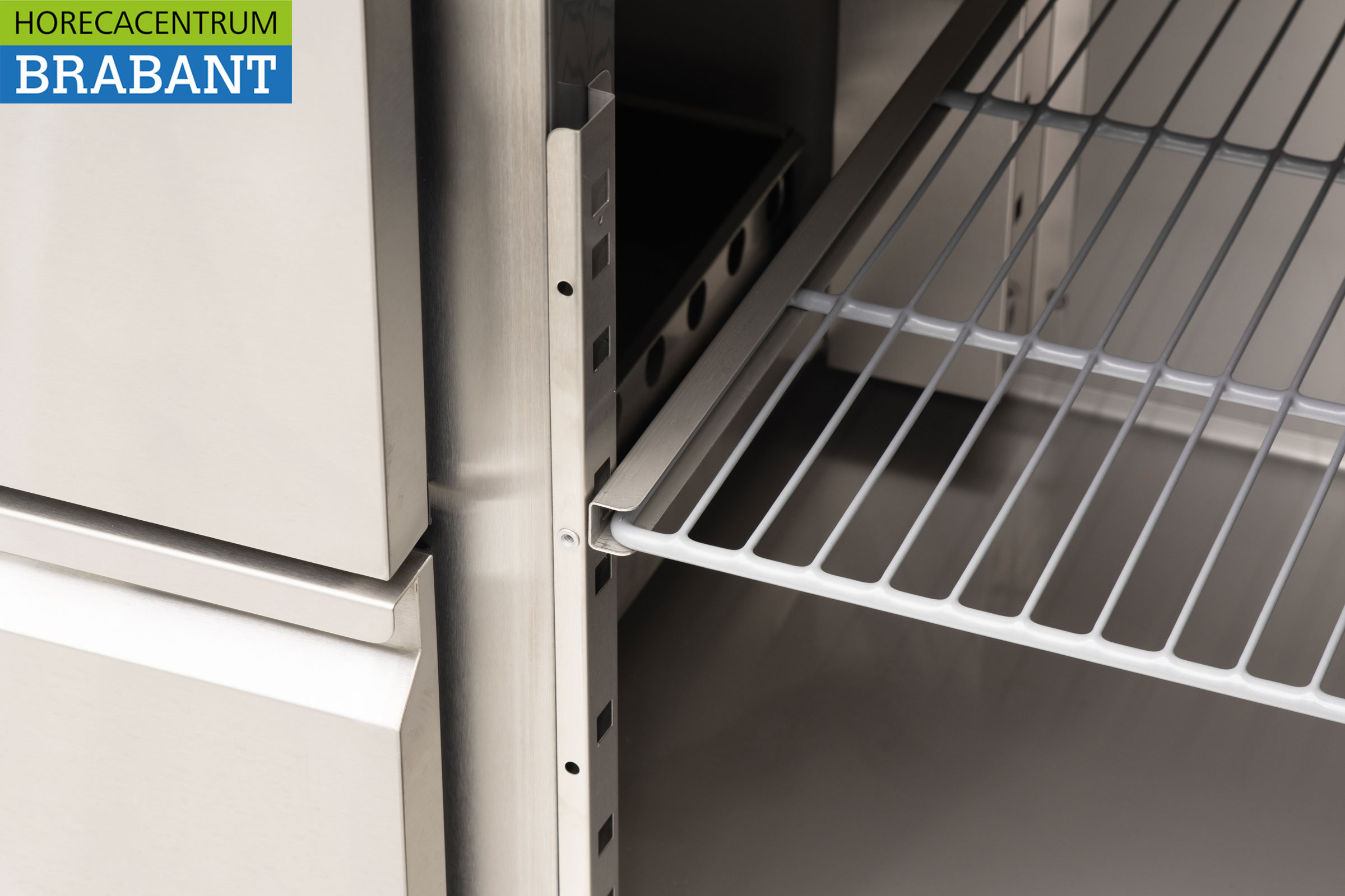 Etabli réfrigéré HCB en acier inoxydable 6 tiroirs et 1 porte 223 cm 230V Horeca – Image 6