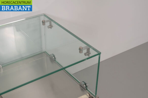 HCB Vitrine en acier inoxydable Set-up vitrine réfrigérée saladière 6 x 1/3 140 cm Horeca – Image 5