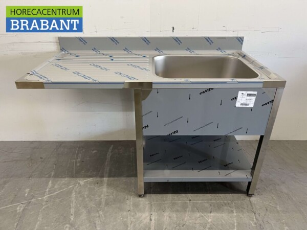 Evier en acier inoxydable Evier Premium-line Welded modèle 140 cm Horeca