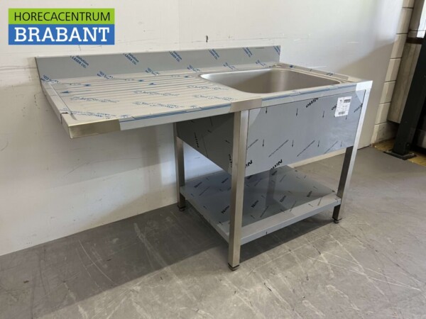 Evier en acier inoxydable Evier Premium-line Welded modèle 140 cm Horeca – Image 3