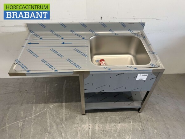 Evier en acier inoxydable Evier Premium-line Welded modèle 140 cm Horeca – Image 4