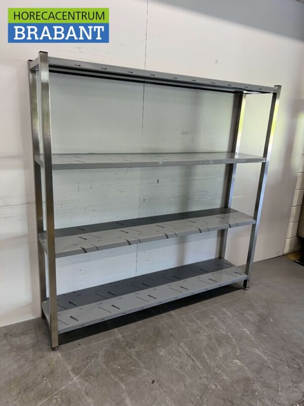 Rack de stockage en acier inoxydable Rack Premium-line 180 x 40 x 180 cm Catering – Image 3