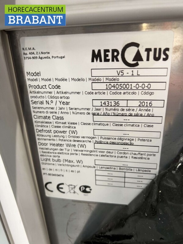 Réfrigérateur Mercatus en acier inoxydable pour poubelle à roulettes 240 litres Horeca – Image 6