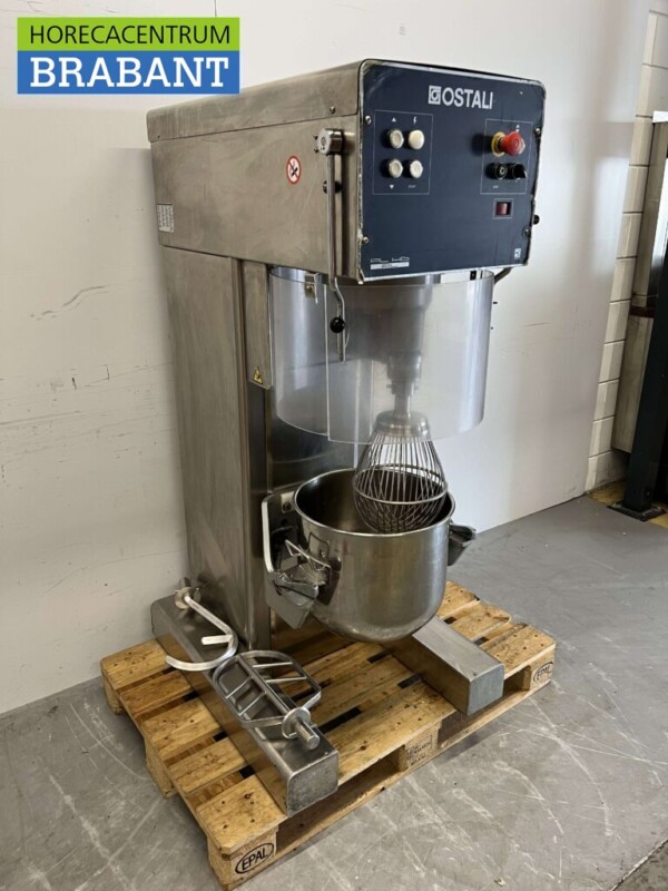 Acier inoxydable Polin Ostali PL35HD Mélangeur plan Mélangeur cuve en acier inoxydable 35 litres 400V Horeca – Image 3