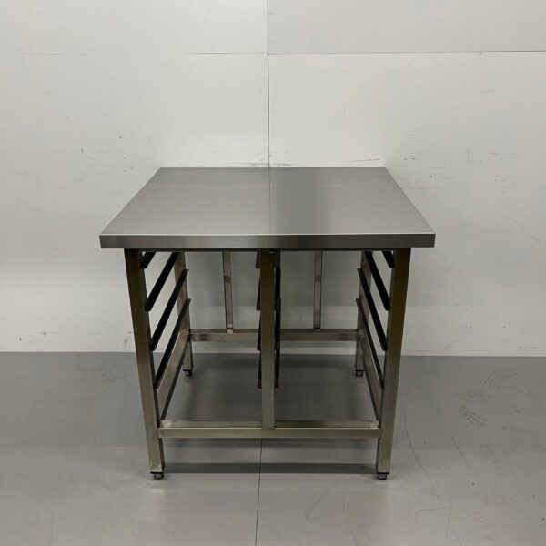 Chariot en acier inoxydable pour four / cuiseur vapeur Premium-line 90 x 80 x 90 cm Horeca