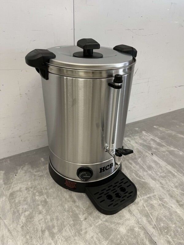 HCB Acier inoxydable Chaudière à double paroi Chaudière avec bac de récupération 14,3 litres 230V Horeca – Image 3