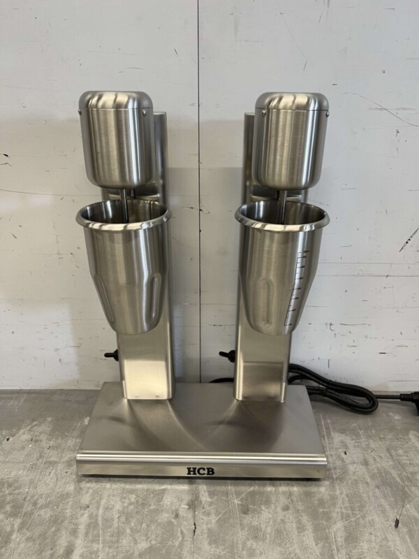 Double milk-shaker en acier inoxydable Milk shaker Milk shake mixer 2 x 750 ml 230V Horeca