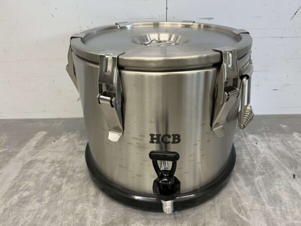 Récipient portable isotherme en acier inoxydable avec robinet de vidange 15 litres Restauration