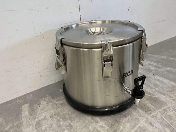 Récipient portable isotherme en acier inoxydable avec robinet de vidange 15 litres Restauration – Image 3
