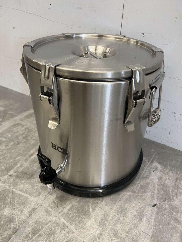 Récipient portable isotherme en acier inoxydable avec robinet de vidange 20 litres Restauration – Image 3