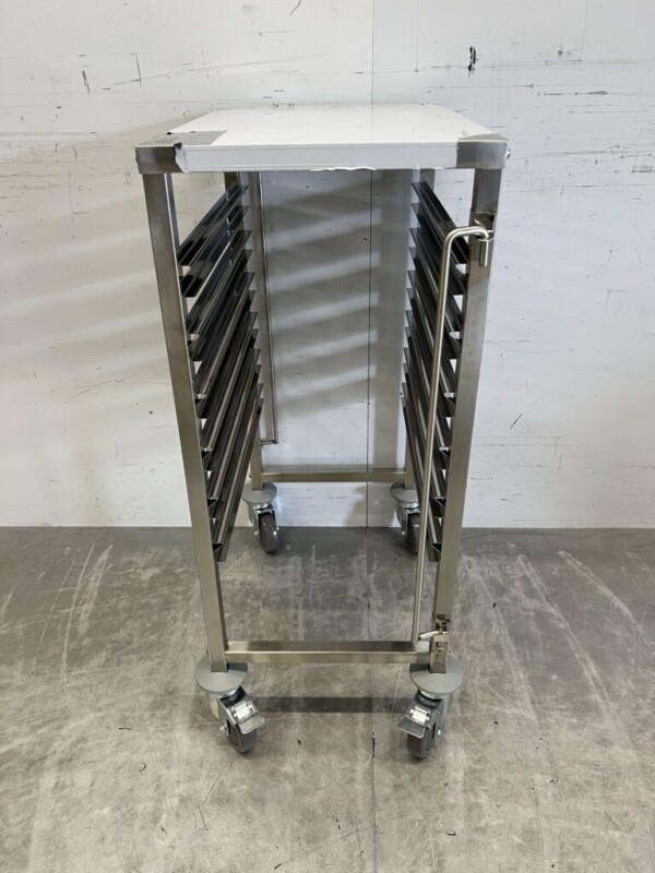 Chariot en acier inoxydable 6 x 1/1 GN gastronorm 95 cm Restauration