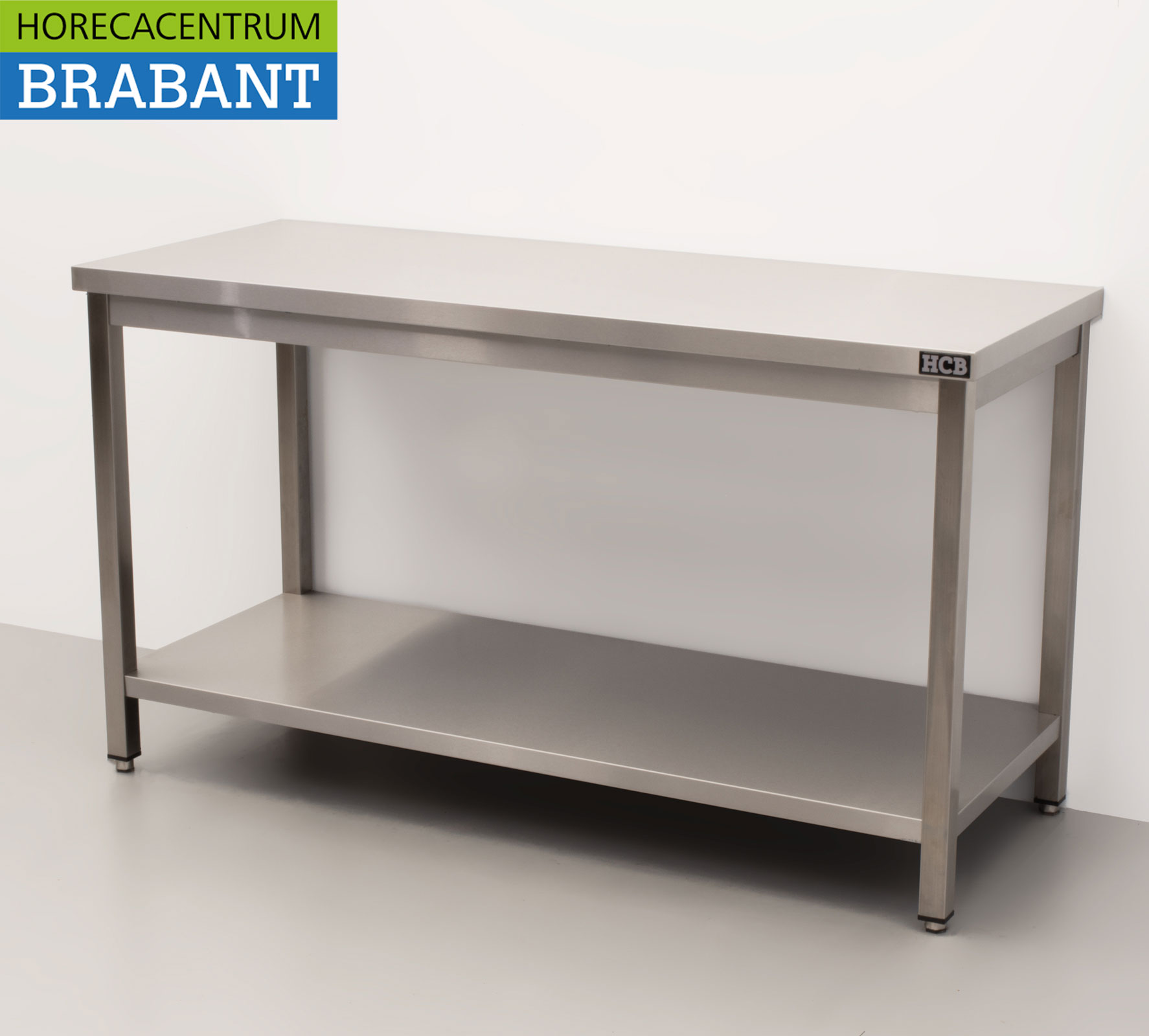 Table de travail HCB en acier inoxydable Premium-line 150 x 60 x 85 cm Restauration – Image 2