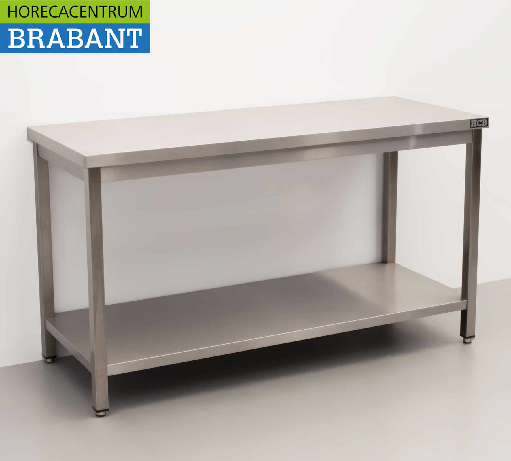 Table de travail HCB en acier inoxydable Premium-line 150 x 60 x 85 cm Restauration – Image 3
