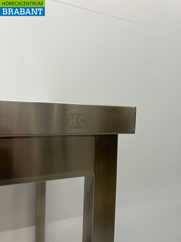 Table de travail en acier inoxydable Basic-line 200 x 60 x 85 cm Restauration – Image 4