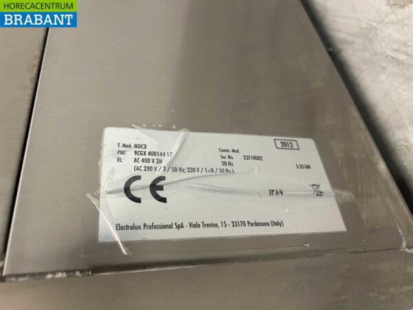 Lave-vaisselle Zanussi NUC3 en acier inoxydable Chargement frontal 400V Horeca – Image 6