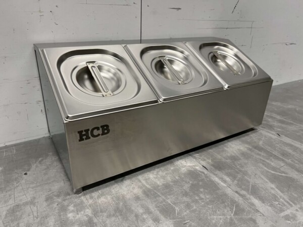 Support de plateau GN en acier inoxydable 3 x 1/6 gastronorme GN 50 cm Horeca – Image 2