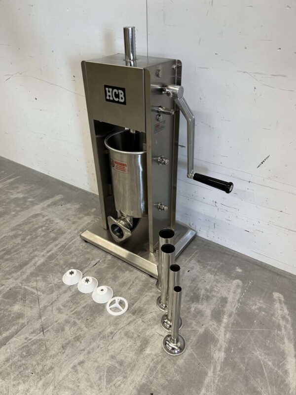 Machine à churros verticale en acier inoxydable Machine à churros, bouchon de boîte de farce, remplisseur de saucisses, 3 litres Restauration – Image 2