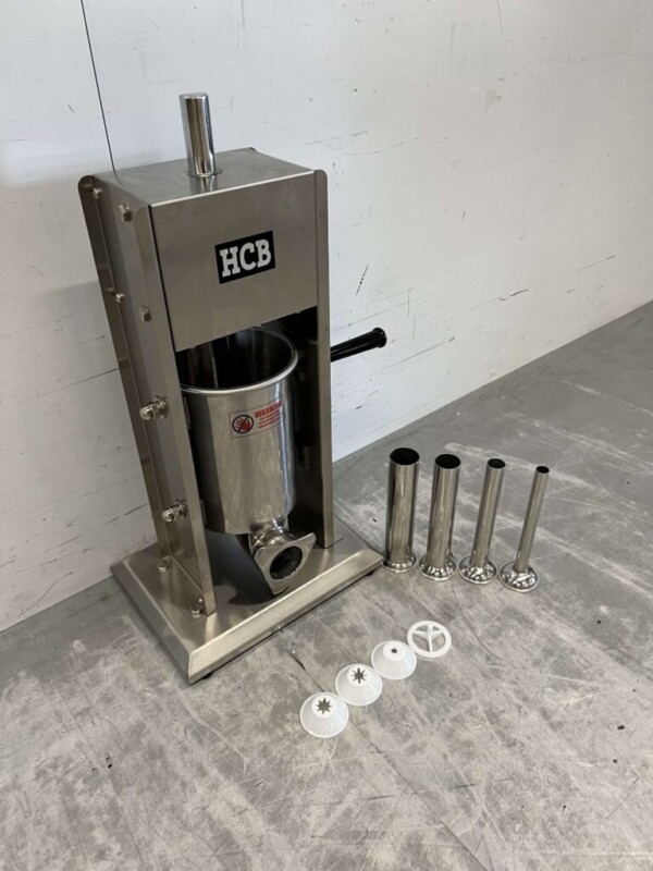 Machine à churros verticale en acier inoxydable Machine à churros, bouchon de boîte de farce, remplisseur de saucisses, 3 litres Restauration – Image 3
