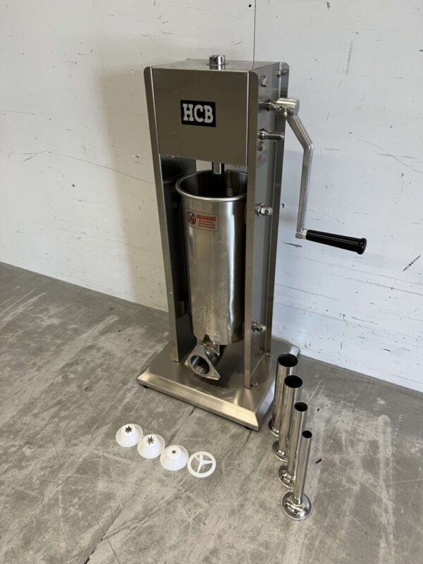 Machine à churros verticale en acier inoxydable Machine à churros pour farcir les boîtes de conserve Remplisseur de saucisses 5 litres Restauration – Image 2