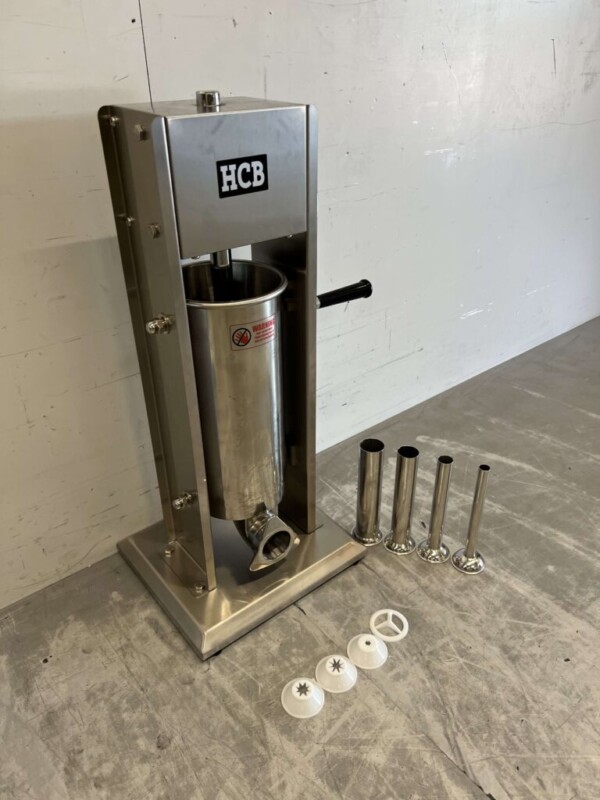 Machine à churros verticale en acier inoxydable Machine à churros pour farcir les boîtes de conserve Remplisseur de saucisses 5 litres Restauration – Image 3