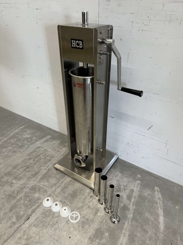 Machine à churros verticale en acier inoxydable Machine à churros pour farcir les boîtes de conserve Remplisseur de saucisses 7 litres Restauration – Image 2