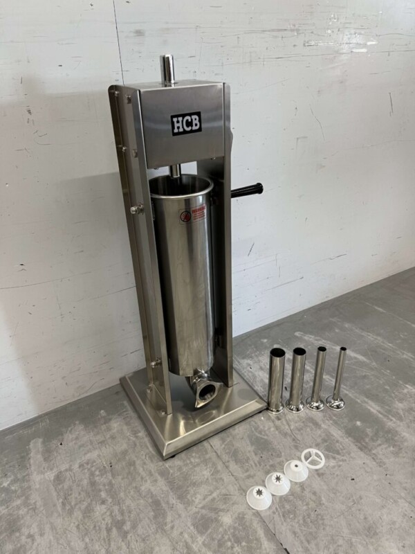 Machine à churros verticale en acier inoxydable Machine à churros pour farcir les boîtes de conserve Remplisseur de saucisses 7 litres Restauration – Image 3