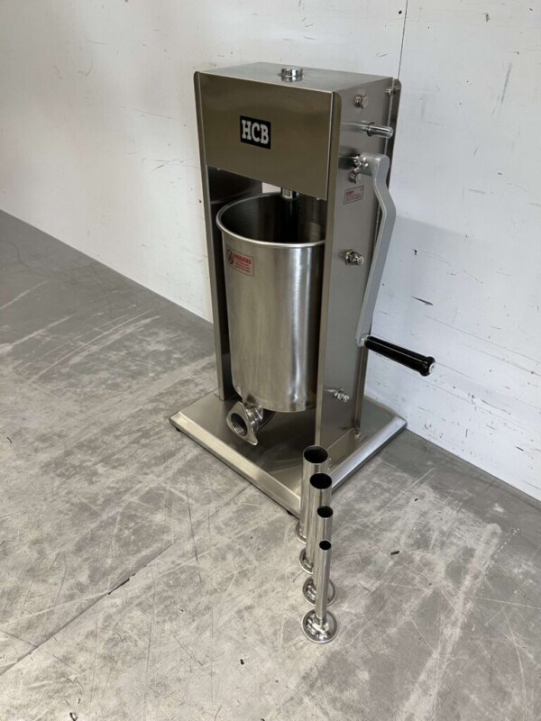 Bouchon de boîte à farce vertical en acier inoxydable 12 litres Restauration Boucherie – Image 2