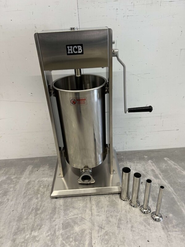 Acier inoxydable Bouchon vertical de boîte à farce Remplisseur de saucisses 15 litres Restauration Boucherie
