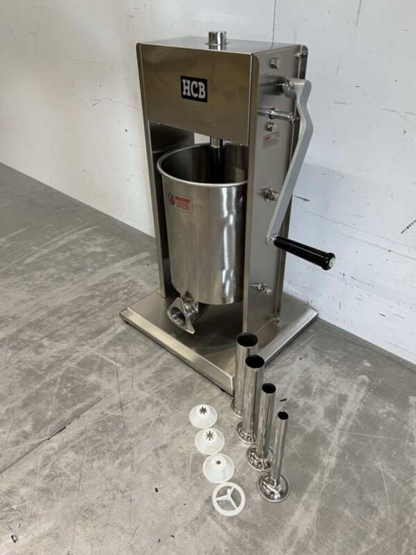Machine à churros verticale en acier inoxydable Machine à churros pour farcir les boîtes de conserve Remplisseur de saucisses 10 litres Restauration – Image 2