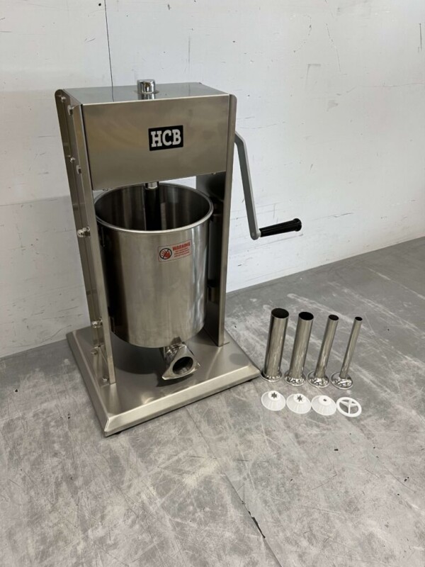Machine à churros verticale en acier inoxydable Machine à churros pour farcir les boîtes de conserve Remplisseur de saucisses 10 litres Restauration – Image 3