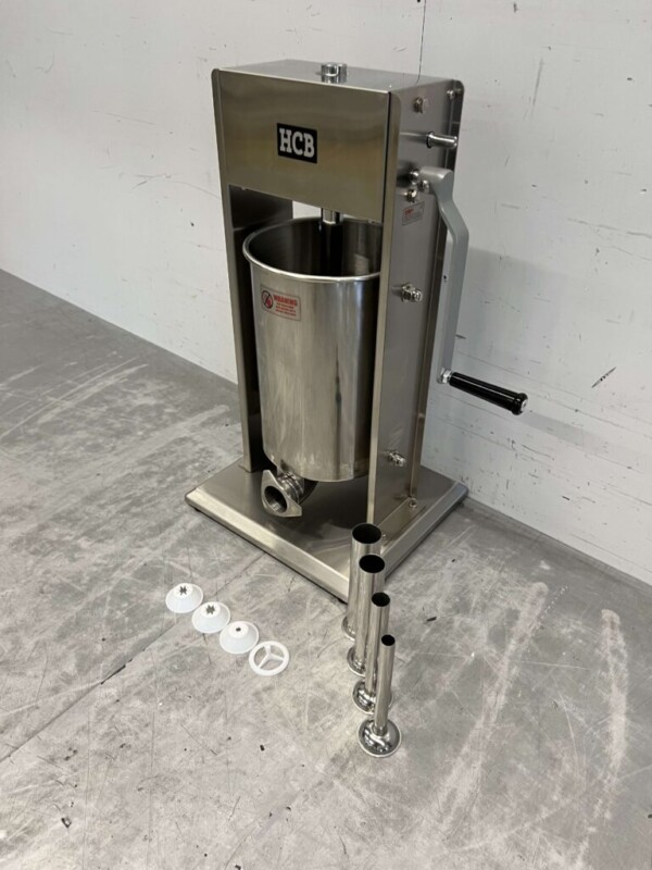 Machine à churros verticale en acier inoxydable Machine à churros pour farcir les boîtes de conserve Remplisseur de saucisses 12 litres Restauration – Image 2