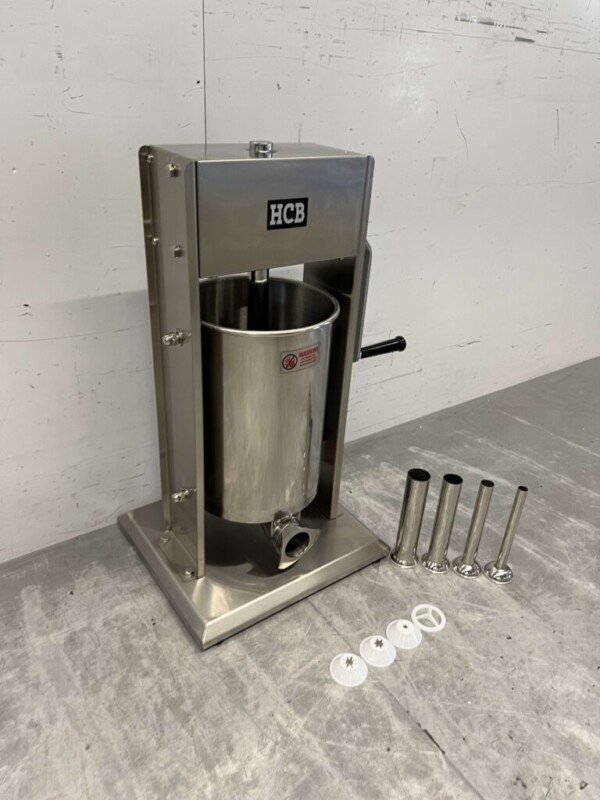 Machine à churros verticale en acier inoxydable Machine à churros pour farcir les boîtes de conserve Remplisseur de saucisses 12 litres Restauration – Image 3