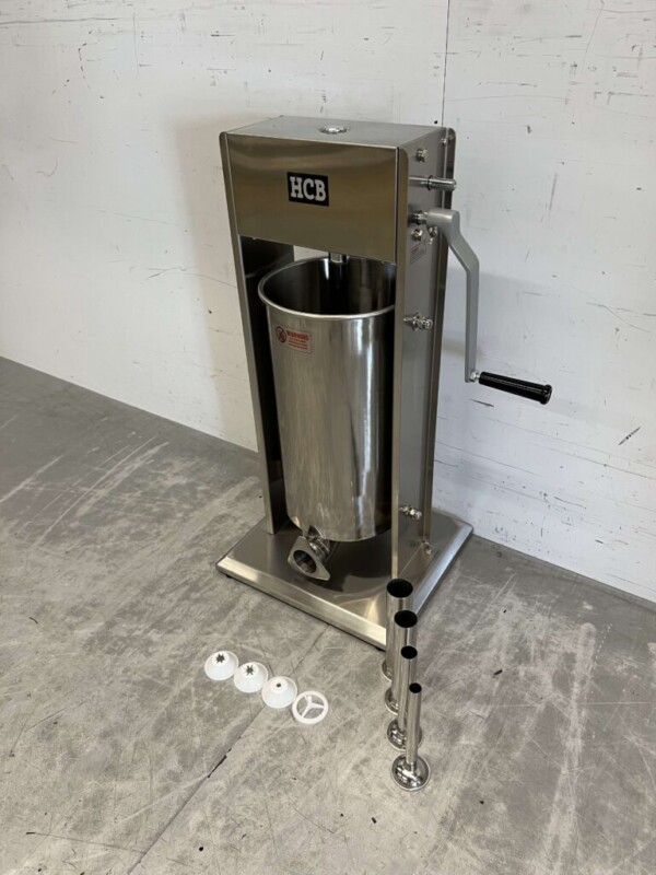 Machine à churros verticale en acier inoxydable Machine à churros pour farcir les boîtes de conserve Remplisseur de saucisses 15 litres Restauration – Image 2
