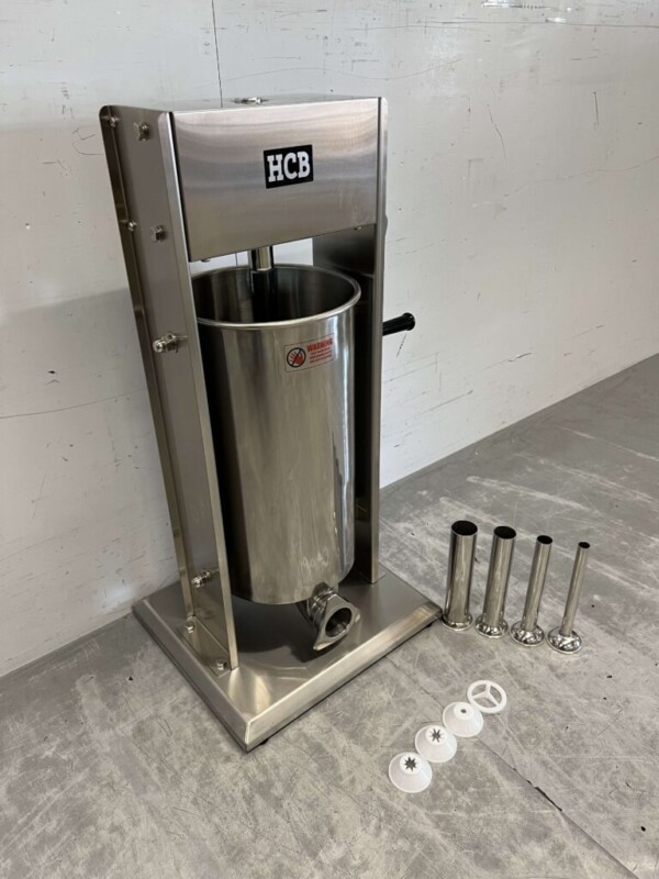 Machine à churros verticale en acier inoxydable Machine à churros pour farcir les boîtes de conserve Remplisseur de saucisses 15 litres Restauration – Image 3
