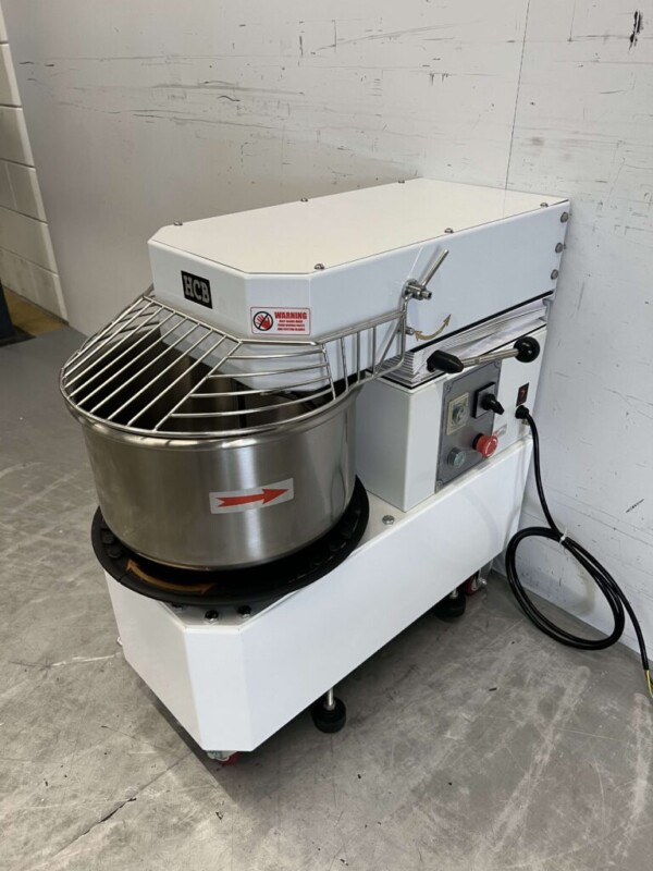 Acier inoxydable Mélangeur à spirale mobile Mélangeur de pâte 20 litres 400V Horeca – Image 2