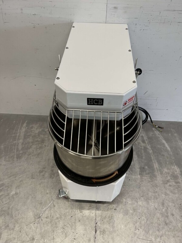 Acier inoxydable Mélangeur à spirale mobile Mélangeur de pâte 20 litres 400V Horeca – Image 4