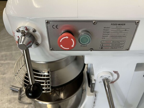 Mélangeur Planet en acier inoxydable Mélangeur cuve en acier inoxydable 10 litres 230V Boulangerie Traiteur – Image 4