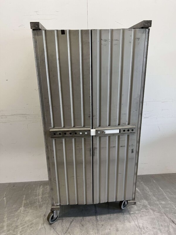 Chariot Regal en acier inoxydable Chariot de transport 2 portes 80 cm Restauration