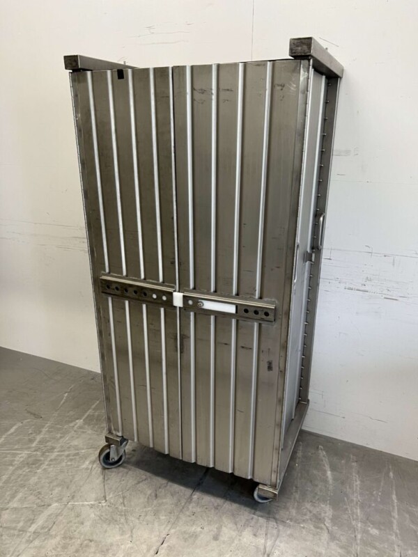 Chariot Regal en acier inoxydable Chariot de transport 2 portes 80 cm Restauration – Image 2