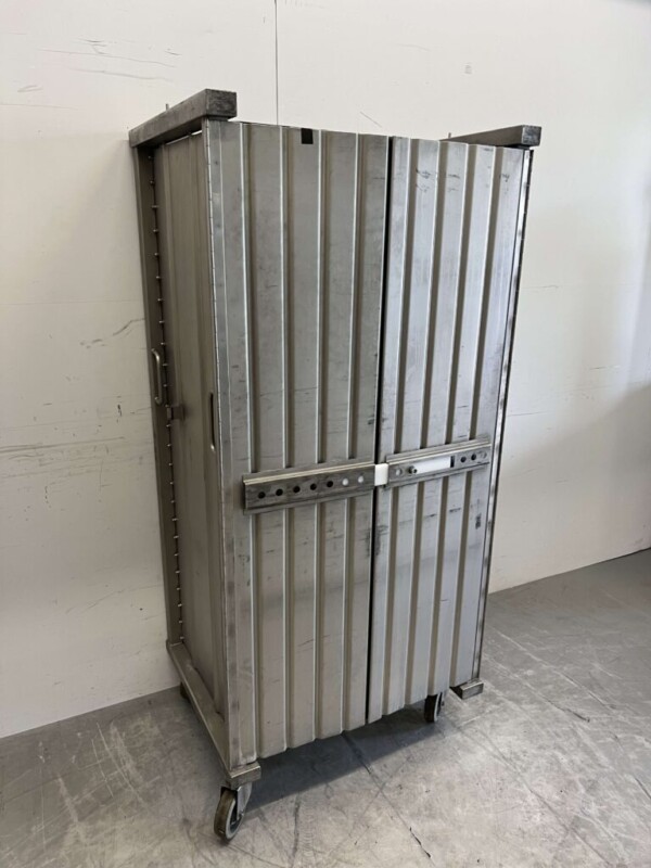 Chariot Regal en acier inoxydable Chariot de transport 2 portes 80 cm Restauration – Image 3