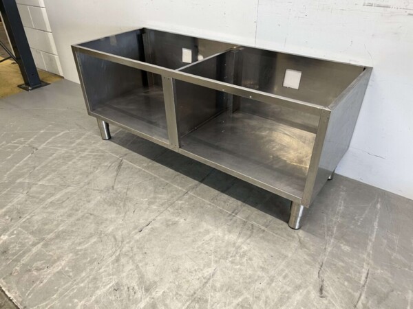 Armoire basse en acier inoxydable 140 x 54 x 59,5 cm Restauration – Image 2