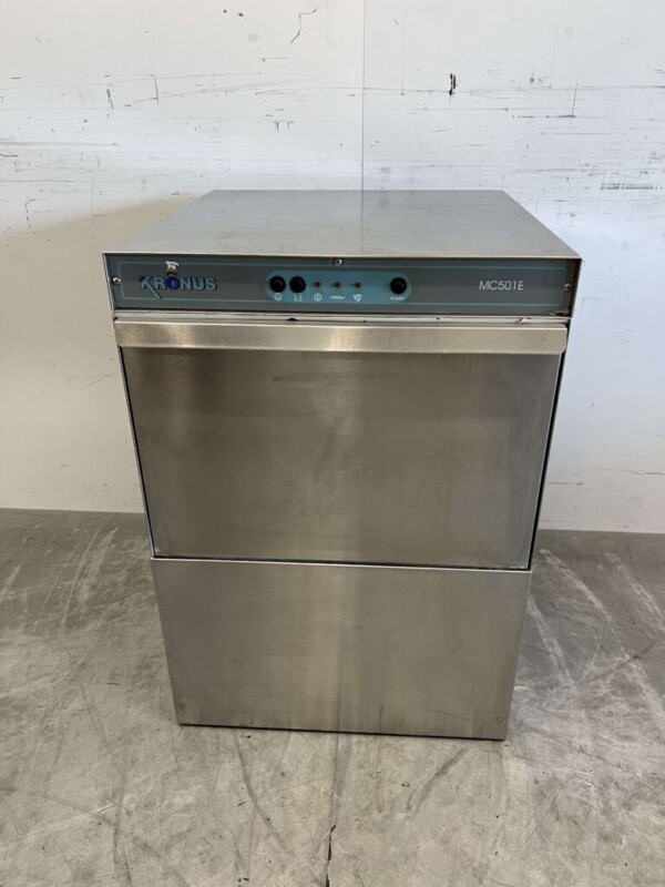 Lave-vaisselle Kronus en acier inoxydable Chargement frontal 400V Horeca