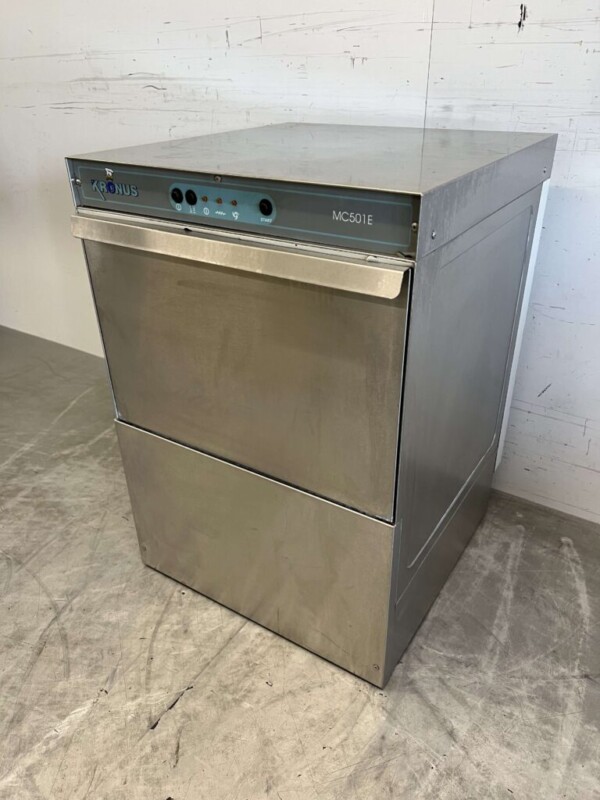 Lave-vaisselle Kronus en acier inoxydable Chargement frontal 400V Horeca – Image 2