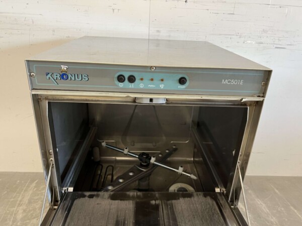 Lave-vaisselle Kronus en acier inoxydable Chargement frontal 400V Horeca – Image 4