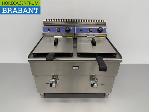 HCB Friteuse double en acier inoxydable 2 x 14 litres PROPAAN GAS Catering