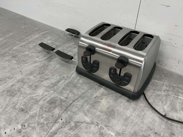 Grille-pain GGG en acier inoxydable Grille-pain 4 tranches 230V Horeca – Image 2